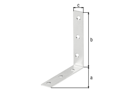 Stoelbeugel 100x100x19 mm sendzimir verzinkt 1 stuk