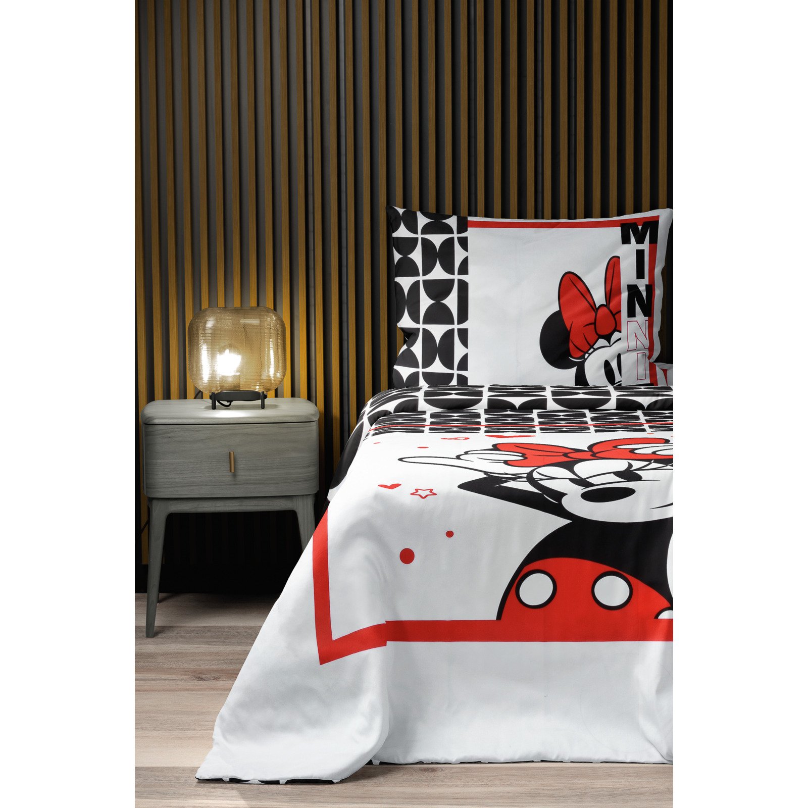 Bettwäsche Renforcé Minnie Mouse weiss