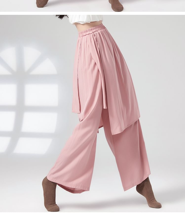 Cossita - High Rise Plain Asymmetrische Wijde Broek