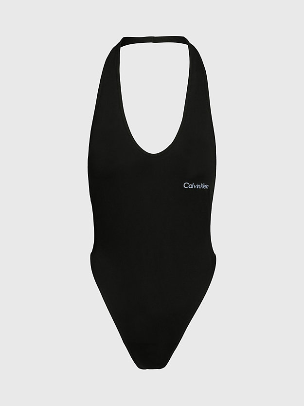 Maiô com decote halter - CK Meta Essentials