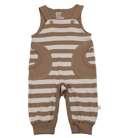 Katvig Latzhosen - Braun/Beige gestreift