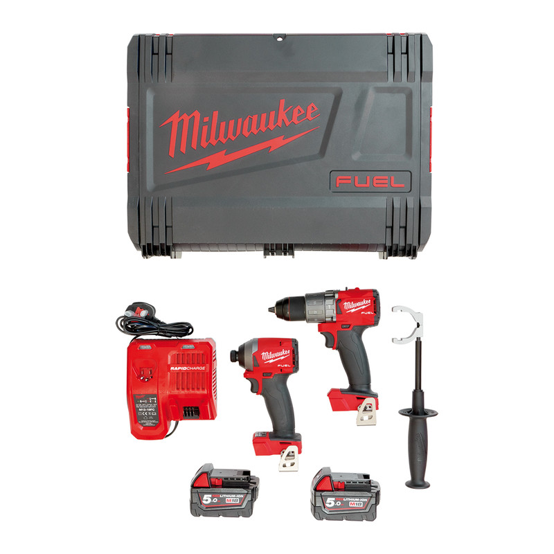Milwaukee M18 FPP2A2-502X combopack 18V 2x 5,0Ah Li-ion