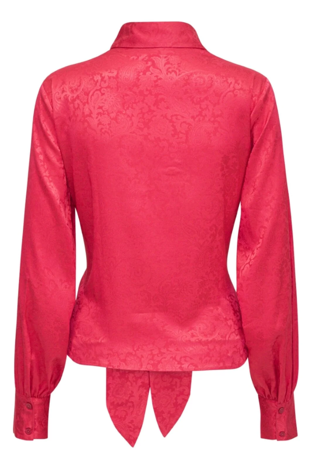 Karmamia Lee Shirt cerise paisley jacquard