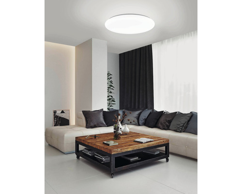 LED Smart Light Plafondlamp 11,2W 4960 lm CCT Ø 53 cm wit met kristaleffect - Compatibel met SMART HOME van hornbach