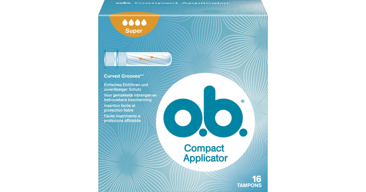 O.B. Tampon Super mit Applikator 16er-Packung