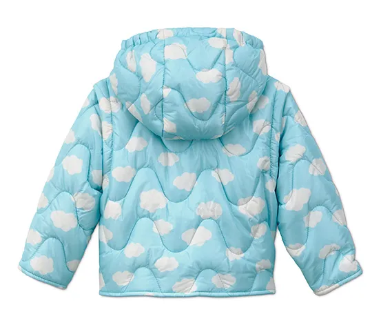 Steppjacke aus recyceltem Material