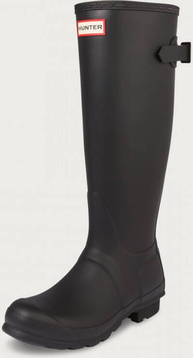 Hunter Boots Women's Original Tall Back Adjustable Boot Rubberlaarzen zwart