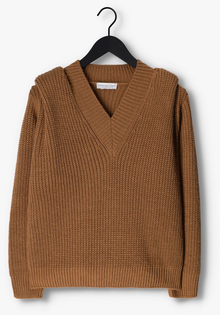 AMAYA AMSTERDAM bruine amaya amsterdam trui jordan knitwear
