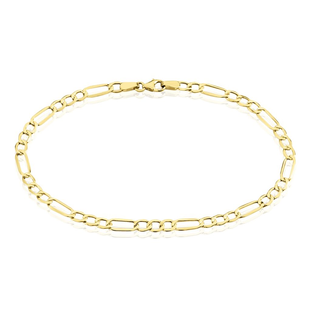 Bracelet Cameo Maille Alternée 1/3  Or Jaune