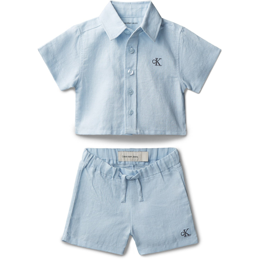 Køb Calvin Klein Breezy Blue Woven Shorts Sæt