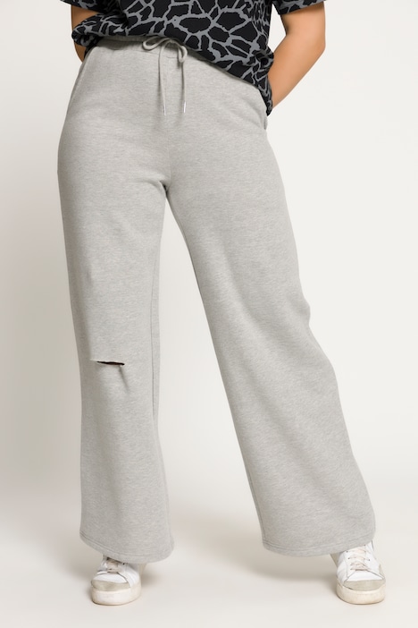 Jogginghose, Wide Fit, Knie Cut-Out, Elastikbund