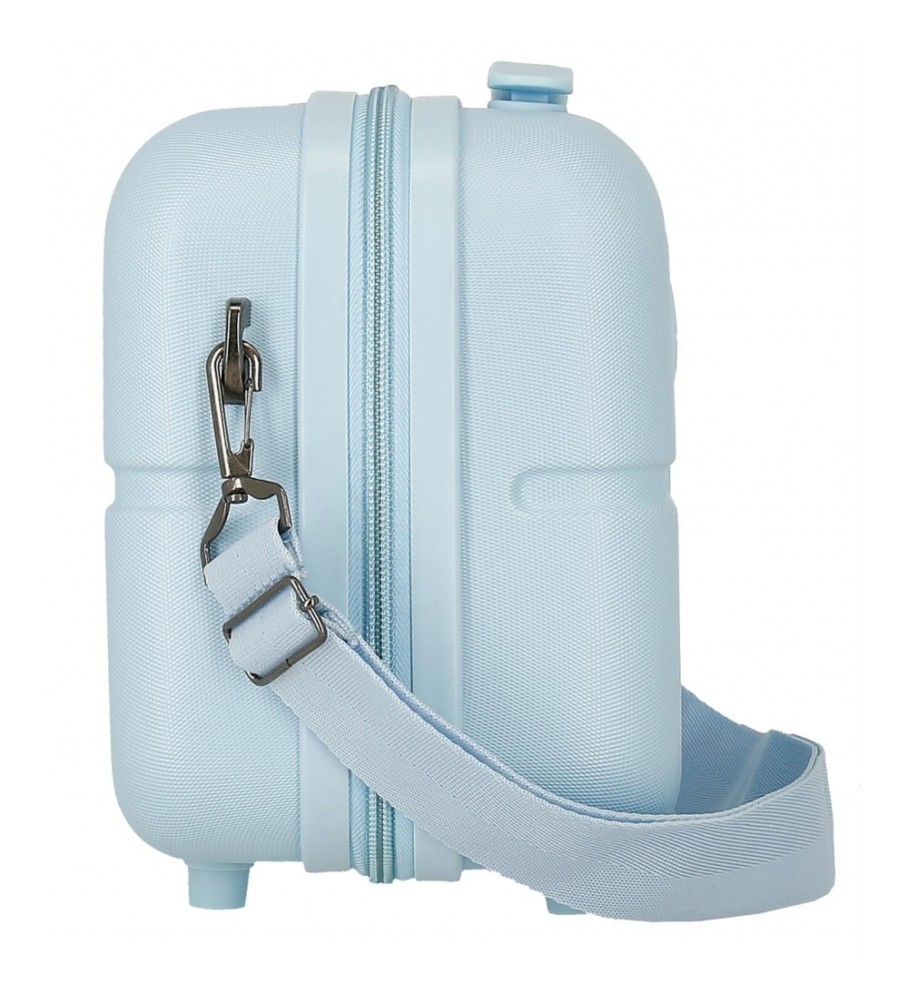 Nécessaire Pepe Jeans em ABS, adaptável a malas de viagem, cor Azul Accent - 29x21x15cm -