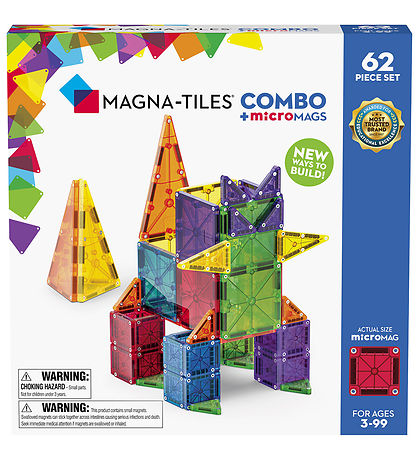 Magna-Tiles Magnetset - 62 Teile - MicroMAGS & Combo