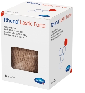 Rhena Lastic Elastische Binde Forte hautfarben 7 m x 10 cm, 1 Stück