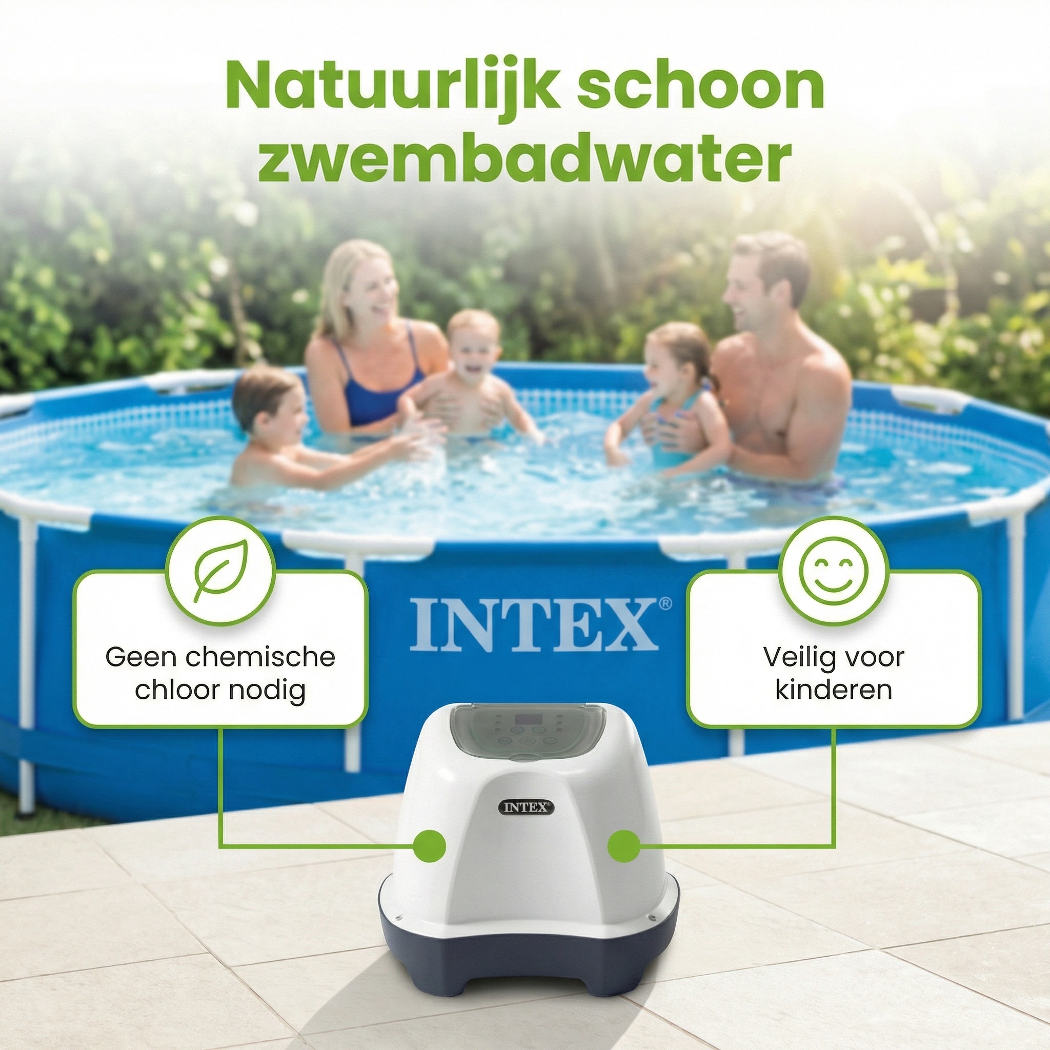 Intex QS400 zoutwatersysteem - 17413 liter