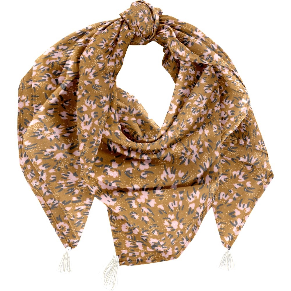 Foulard Pompon Gypso Ocre