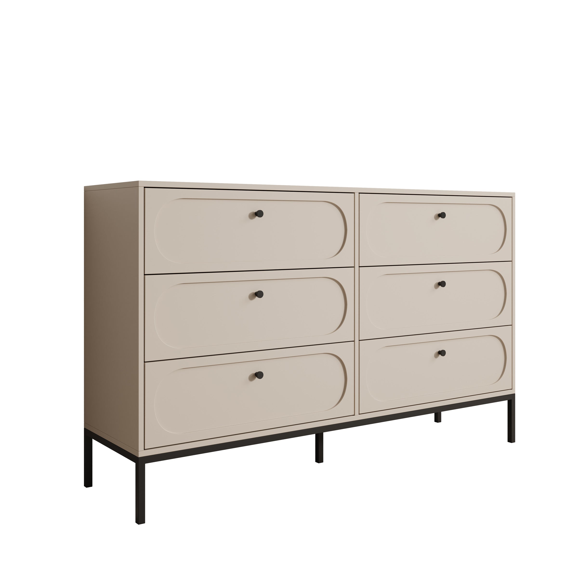Montserrat - Ladekast 6 lades - Beige - 150x40x92 cm