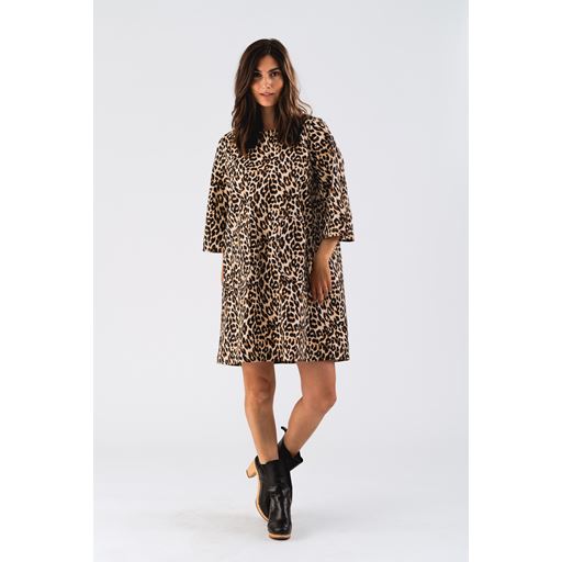 Lollys Laundry Carla Kjole, Leopard Print, M