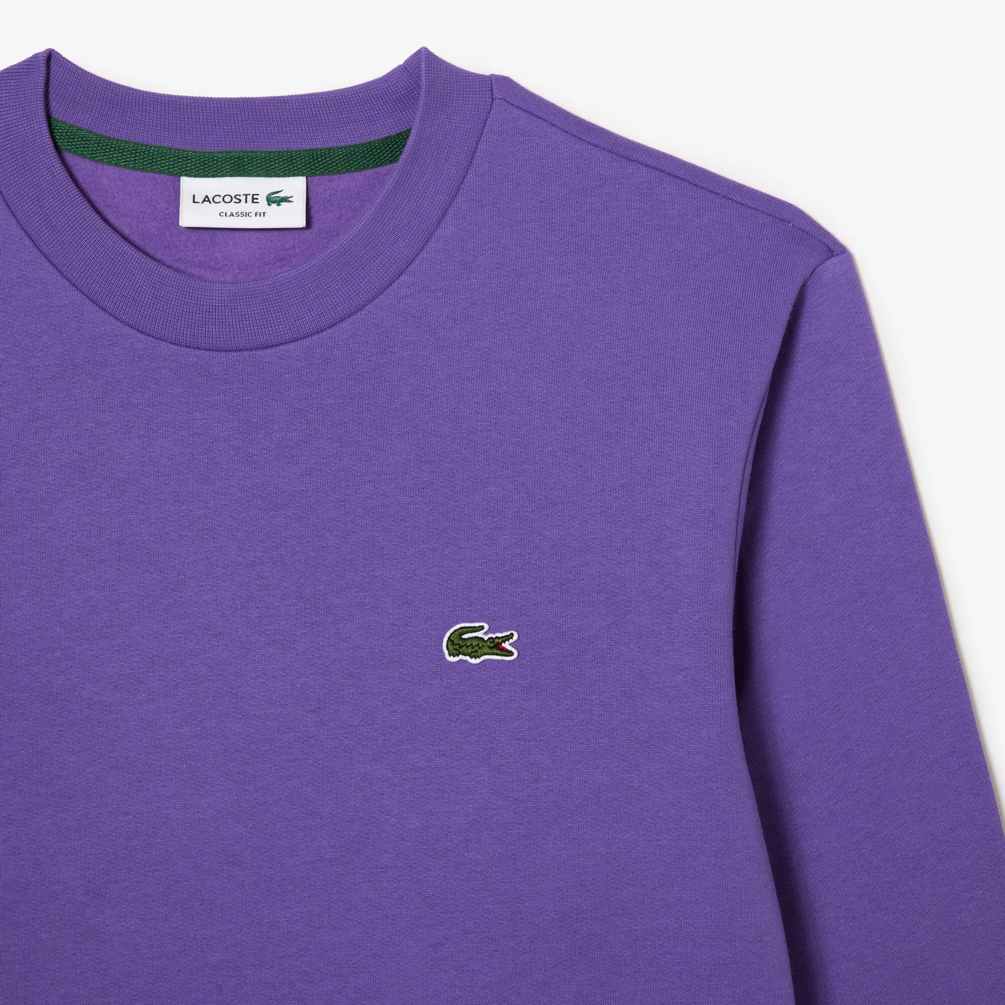 Jogging-Sweatshirt aus aufgerautem Fleece Sweatshirts - Lila - Lacoste - Herren