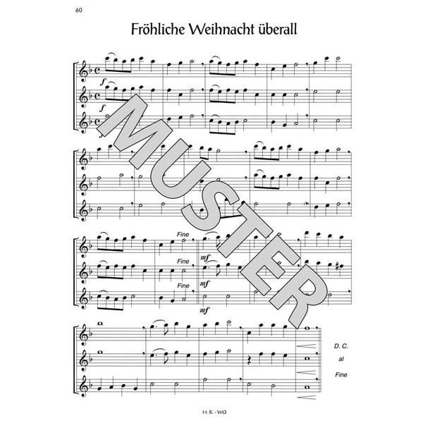 Horst Rapp Verlag Fröhliche Weihnacht mit der Querflöte
