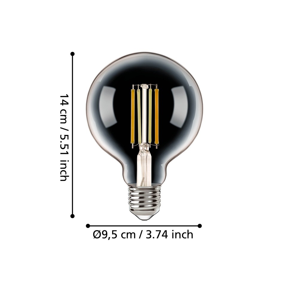 EGLO - E27 G95, klar - TW - Zigbee, Bluetooth