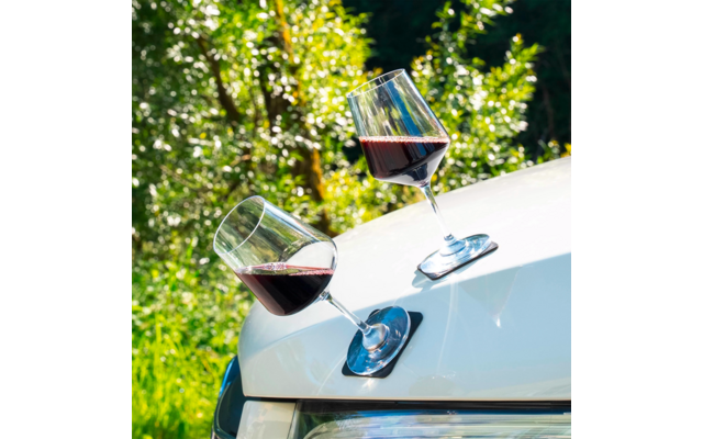 Silwy Wein Classic Magnet-Kunststoffgläser 2 Stück 500 ml