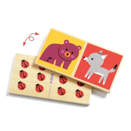 Djeco Lernspiele: Domino Wood