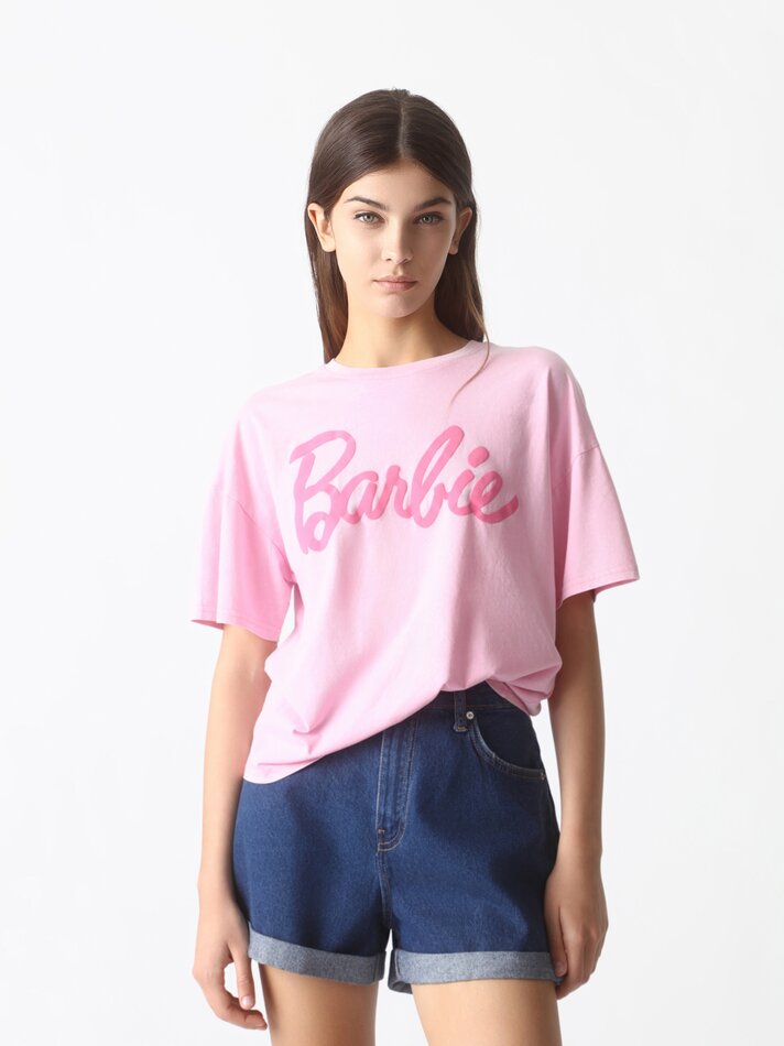 Camiseta Barbie - Rosa