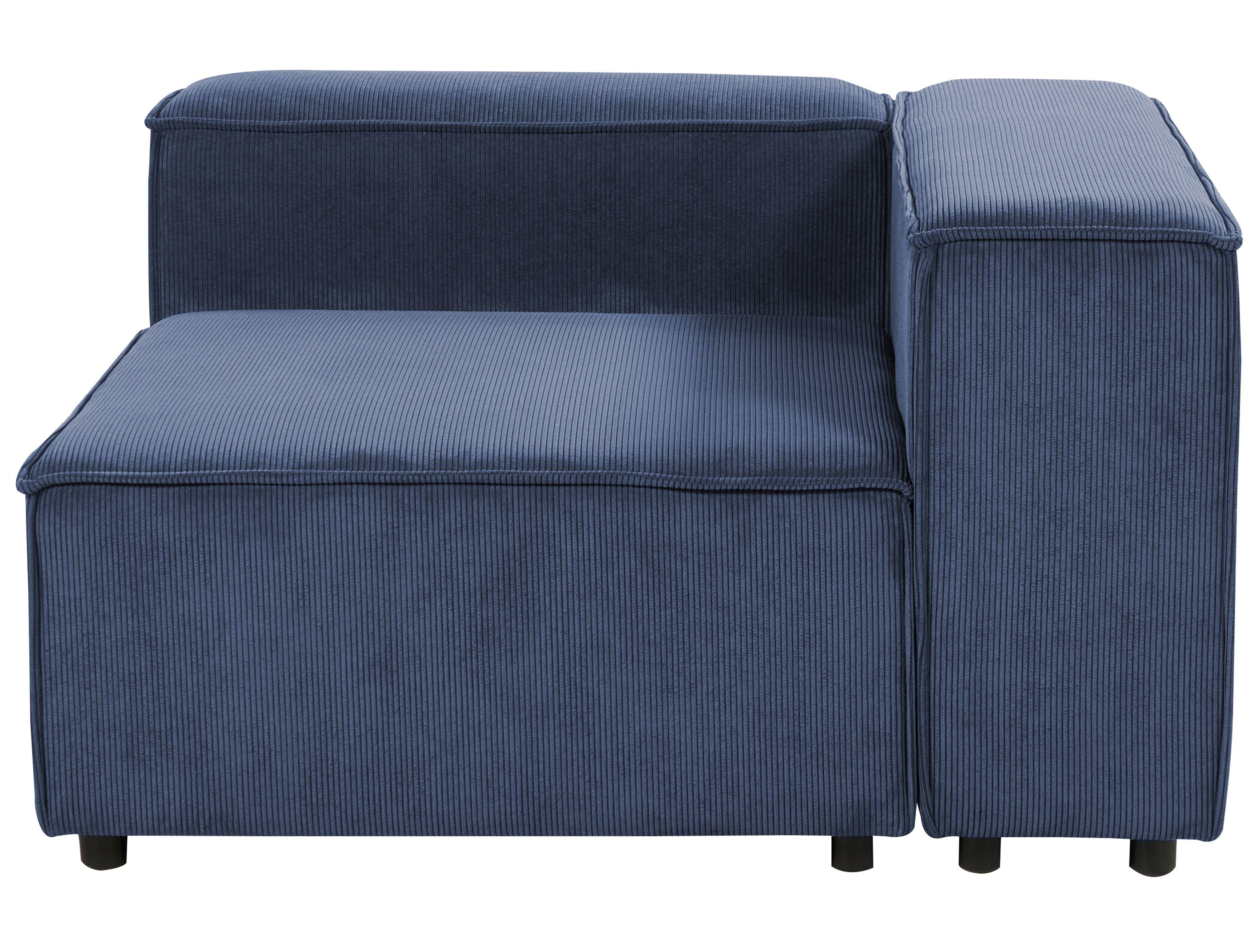 Hoekmodule ARDAL Corduroy Donkerblauw linkszijdig