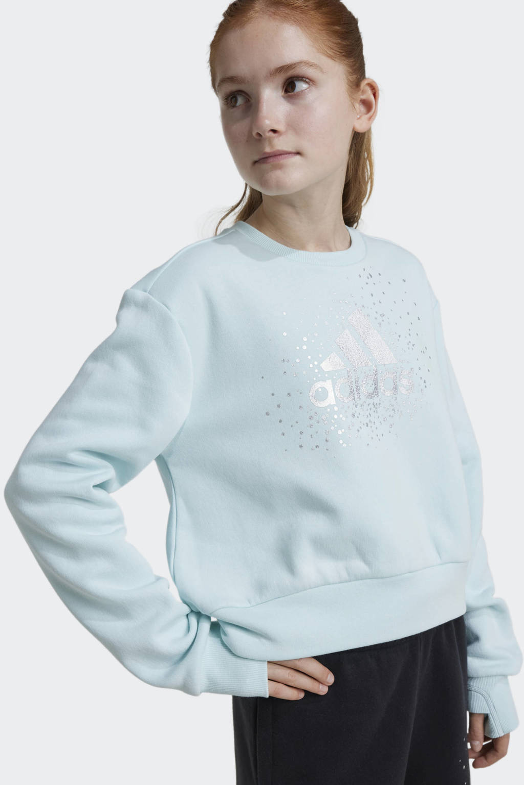 adidas sweater lichtblauw