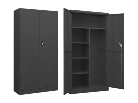 Armoire à casiers Anthracite 90x40x180 cm Acier