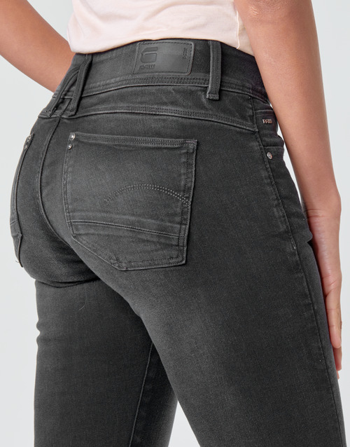 G-Star Raw - LYNN MID SKINNY WMN - Gris