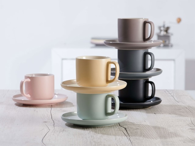 Ritzenhoff & Breker Espresso Untertasse JASPER 6er Set schwarz