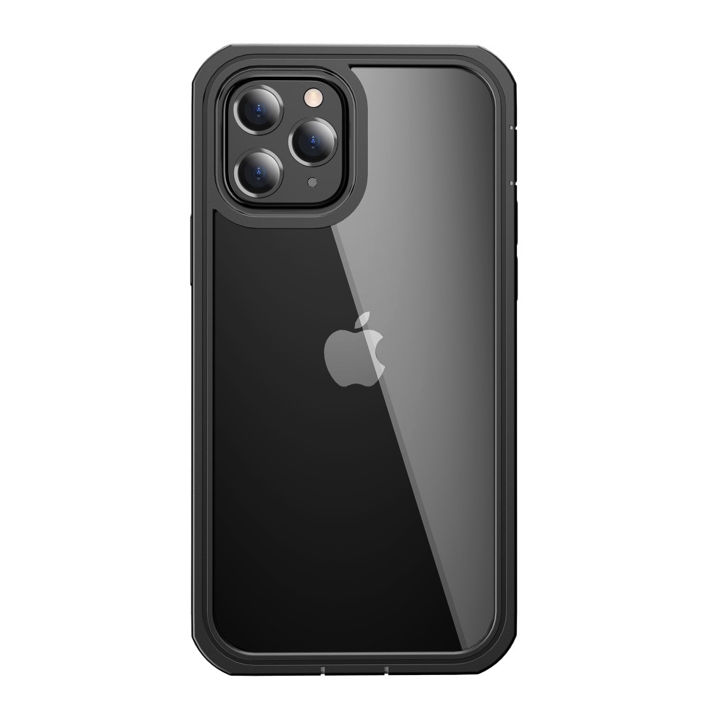 2in1 iPhone 12 / iPhone 12 Pro 2in1 360° Hybrid Outdoor Schutz Hülle   Displayschutz - Schwarz