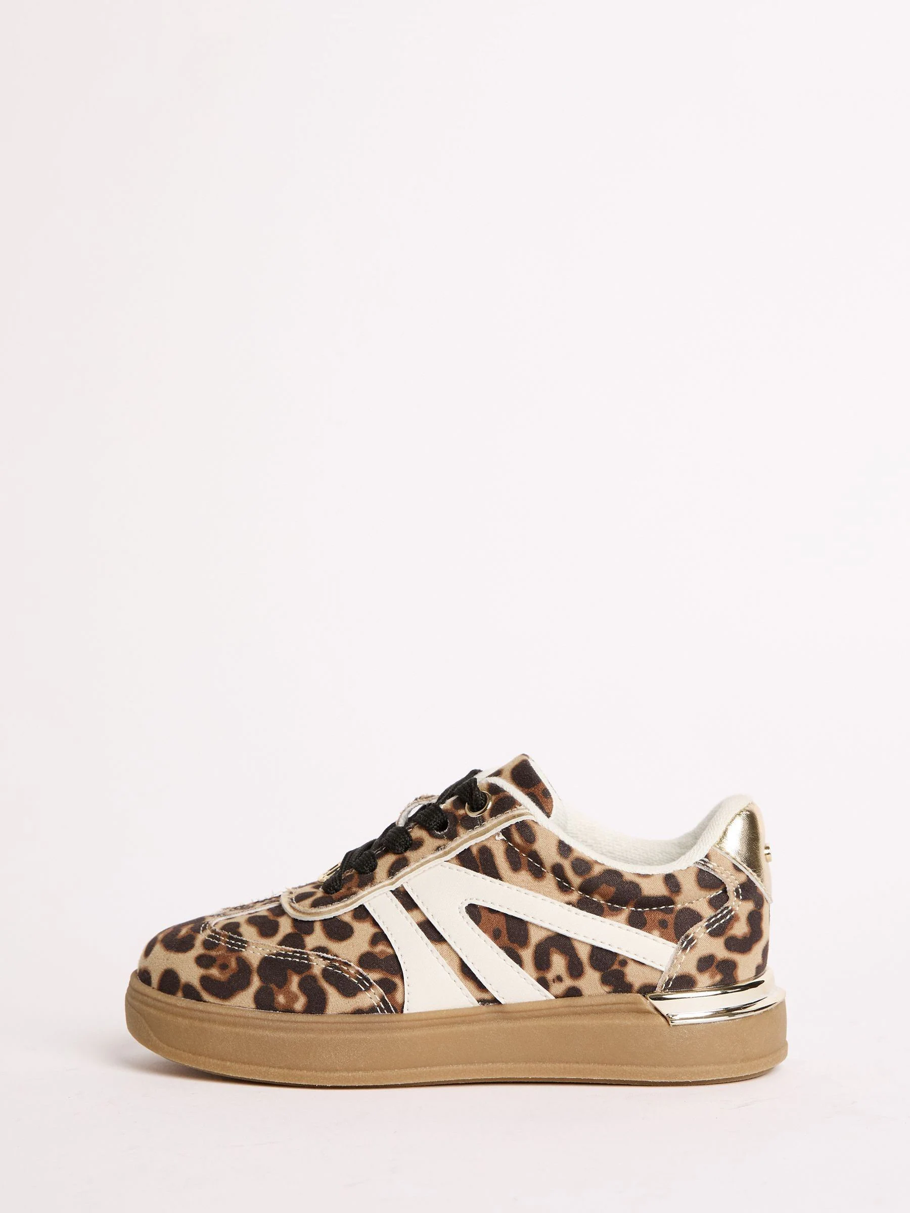 Luipaard - Lipsy Quilted Faux Leather Chunky Gum Sole School Trainers