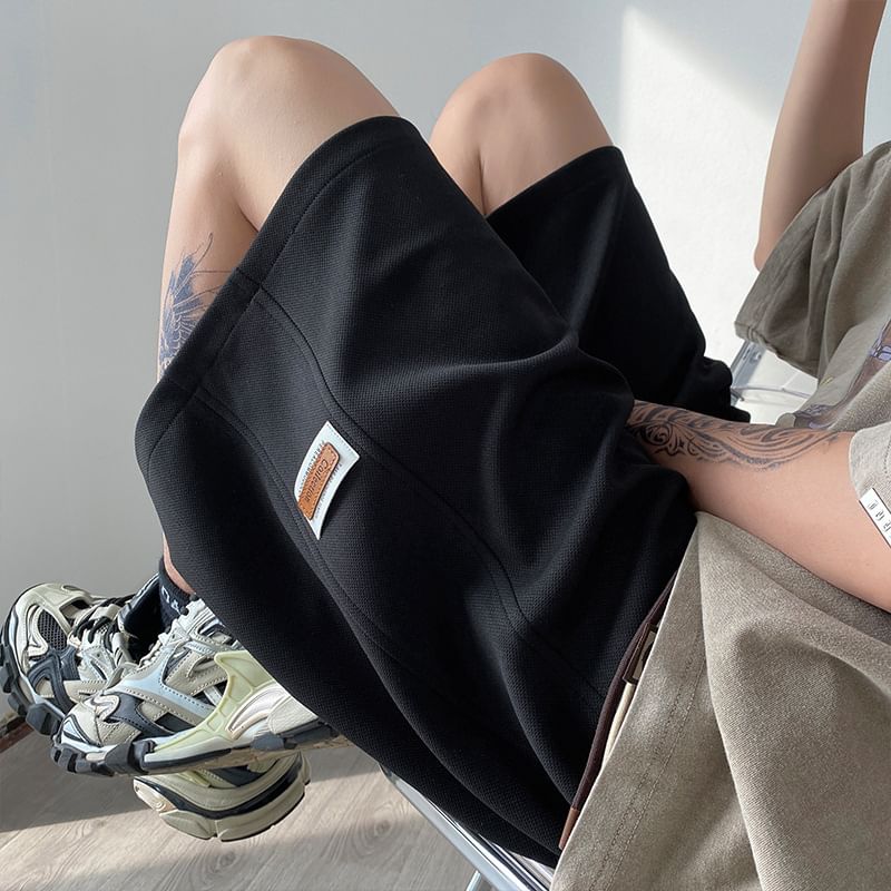 Wescosso - Sweatshorts met trekkoord in de taille
