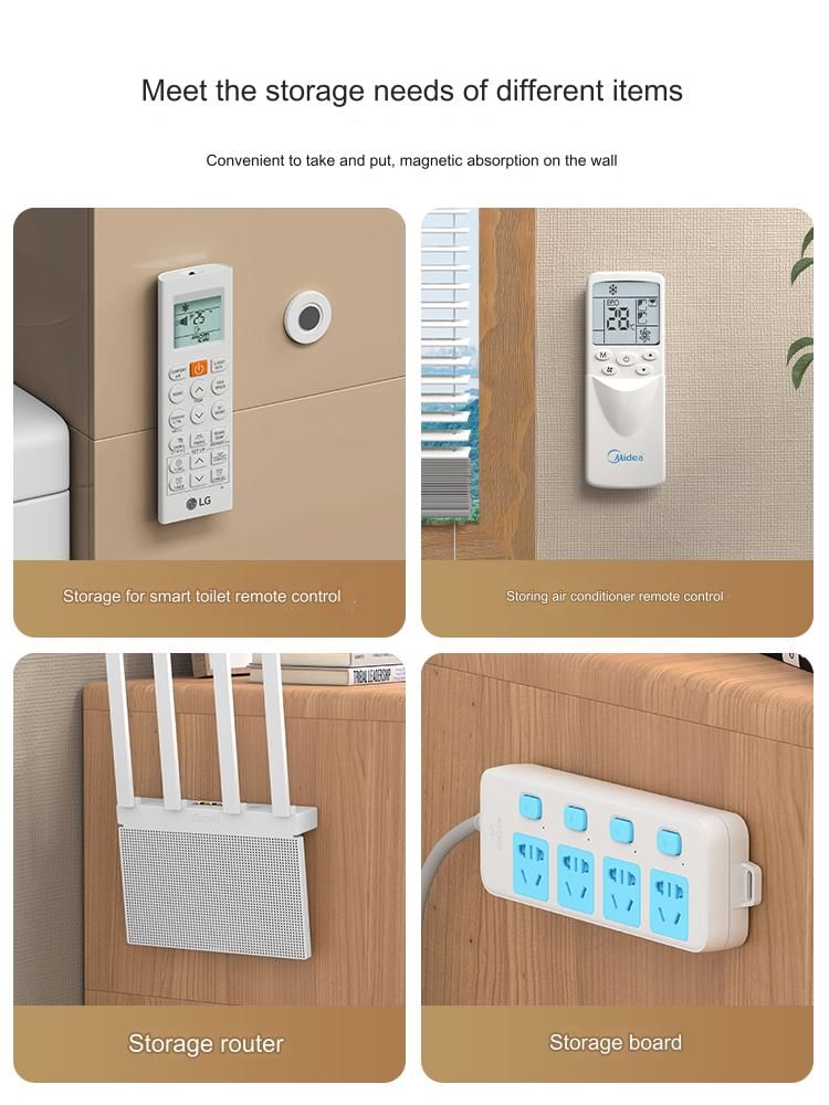 Baburu - Zelfklevende magnetische afstandsbedieningshouder / set
