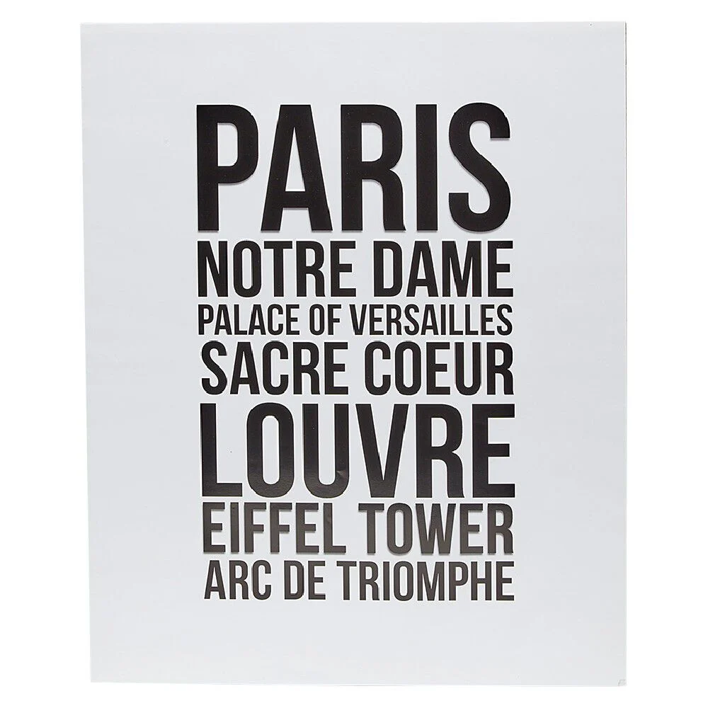 Affiche déco message 3 modèles