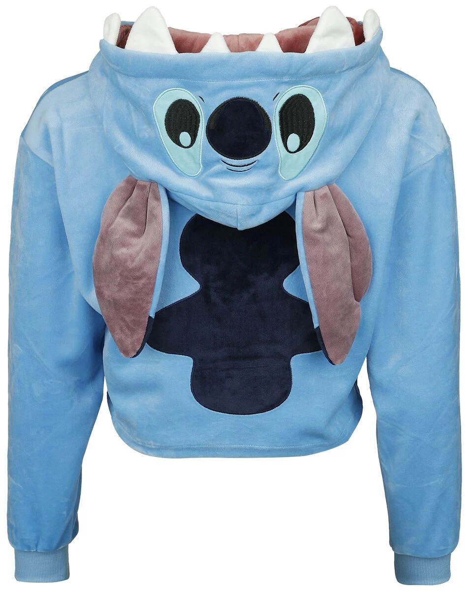 Stitch Novelty Cropped | Lilo & Stitch Sweat-shirt à capuche
