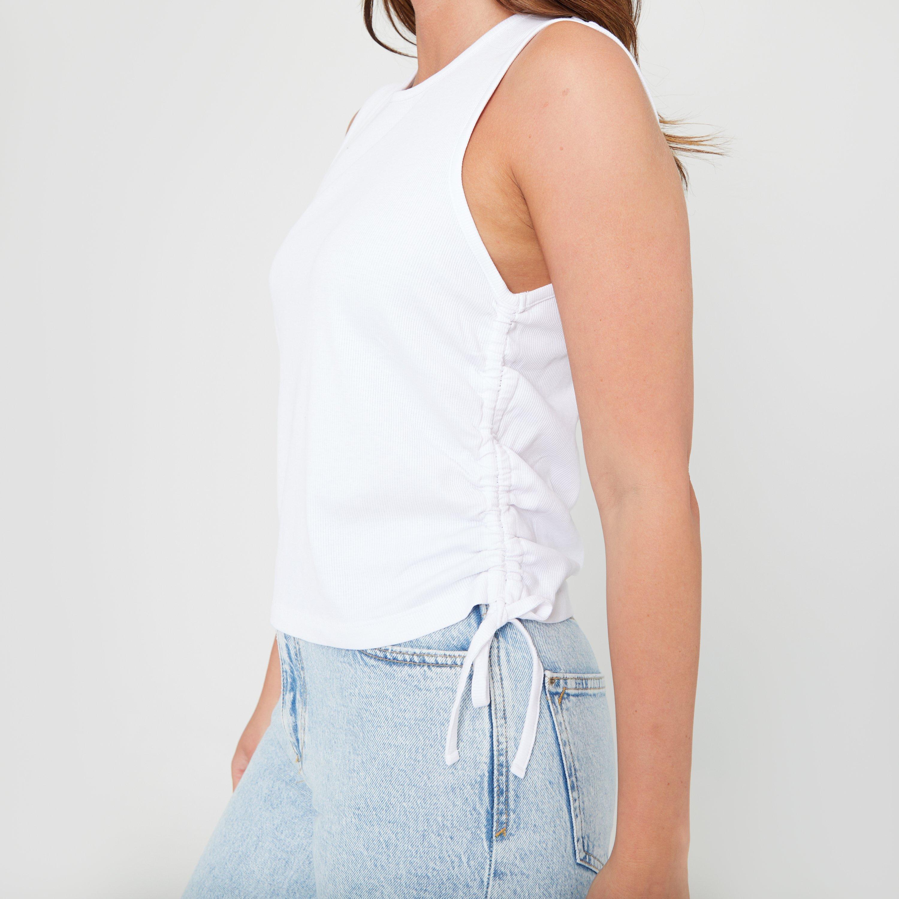 Be You BY Ruched Side Vest Womens