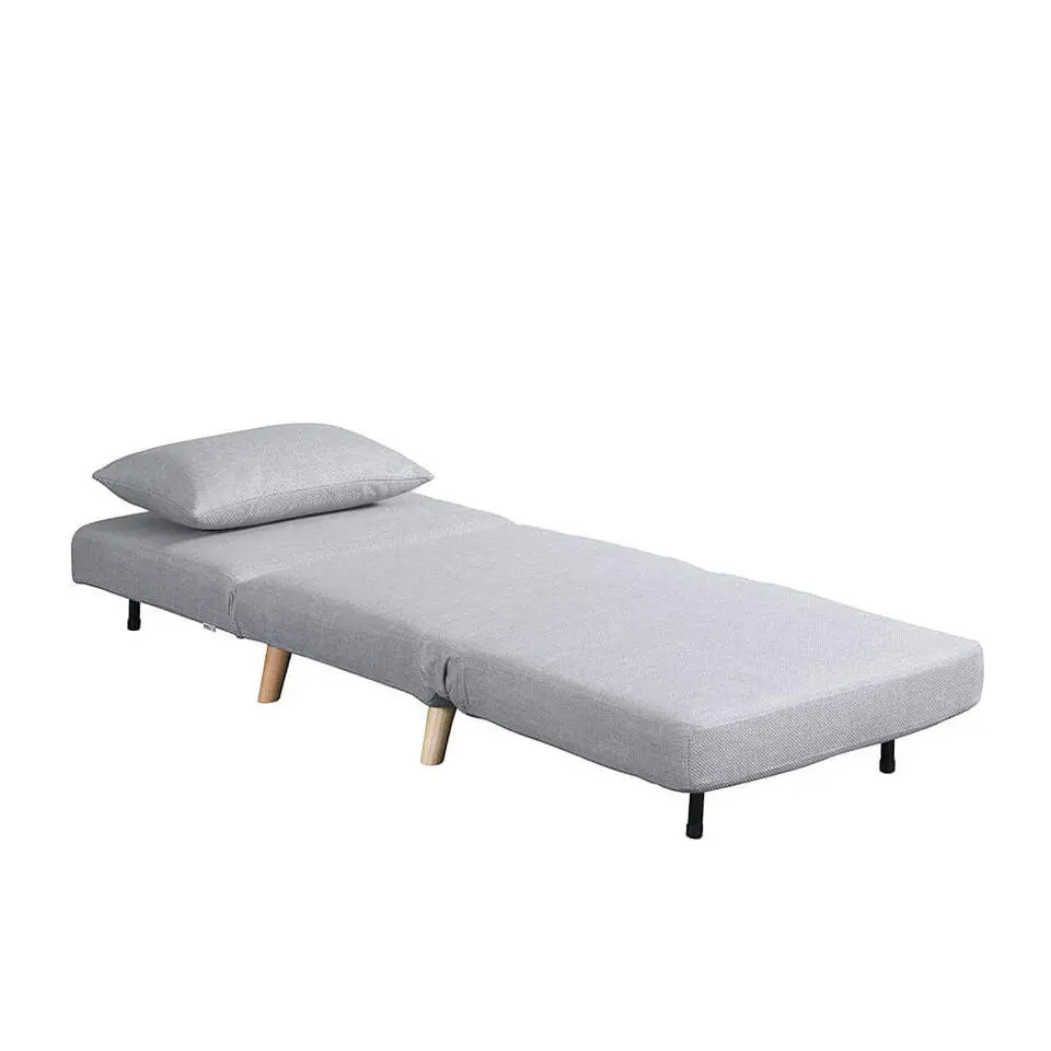 HOME DELUXE Slaapstoel SNOOZE - Beige 79 x 28 x 132 cm