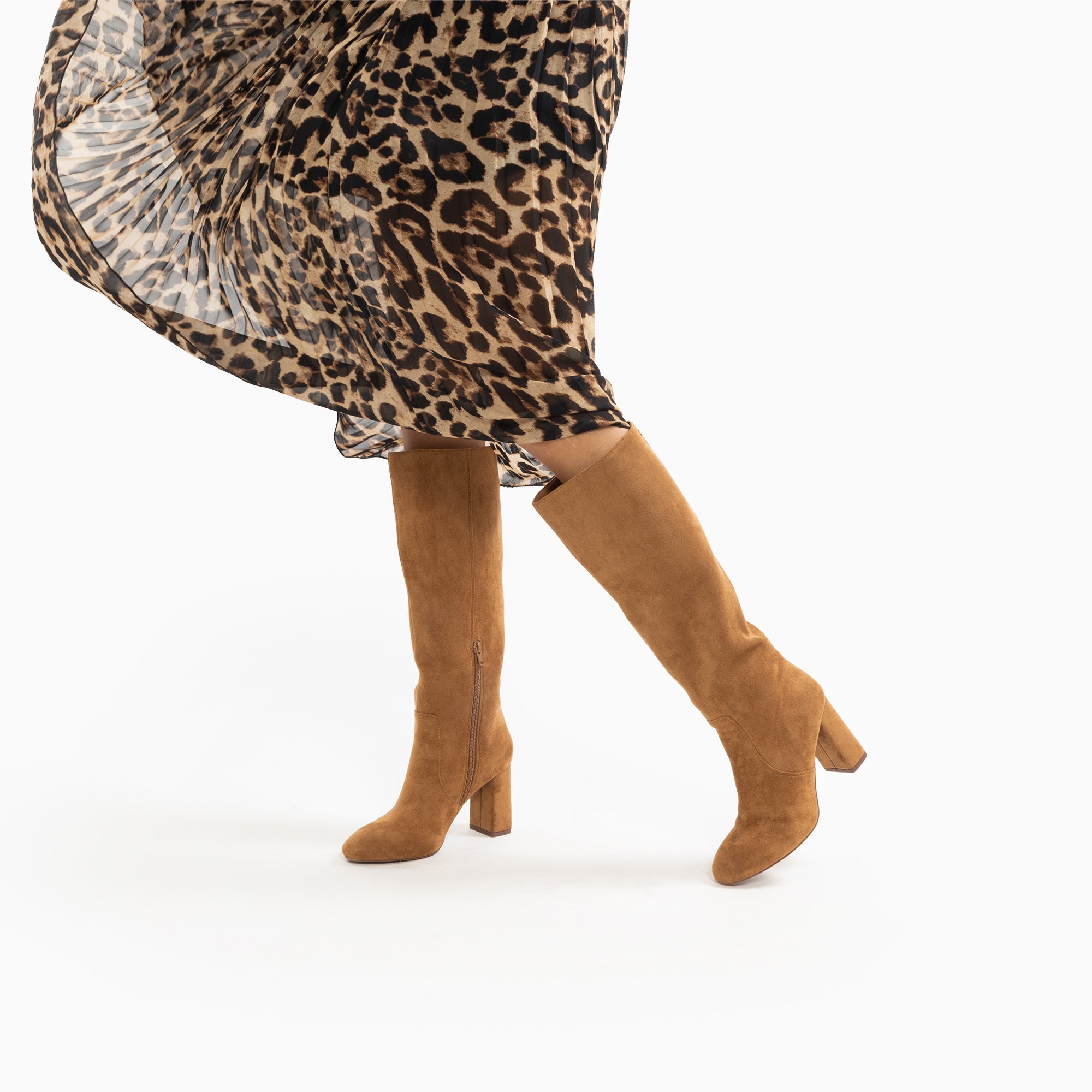 Bottes, Cuissardes-Bottes Olivia camel à talon