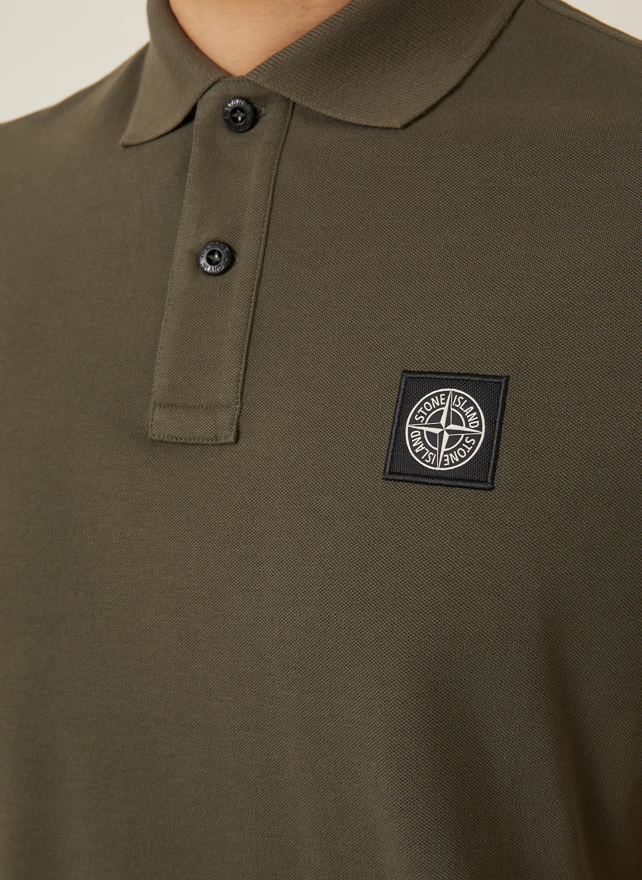 STONE ISLAND Piqué-Poloshirt Slim Fit