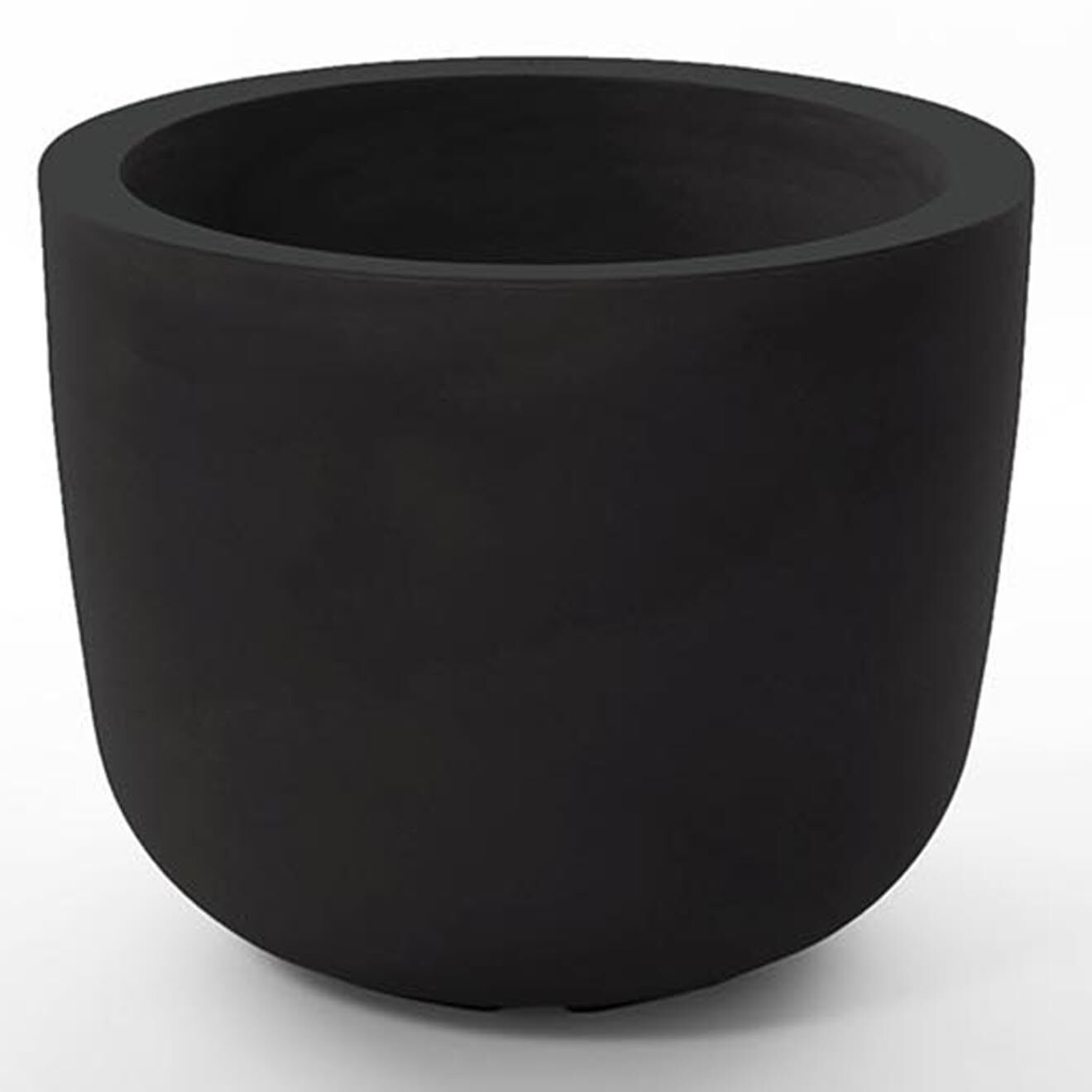 Serralunga Pot Design par Naoto Fukusawa anthracite - D.48x25 cm