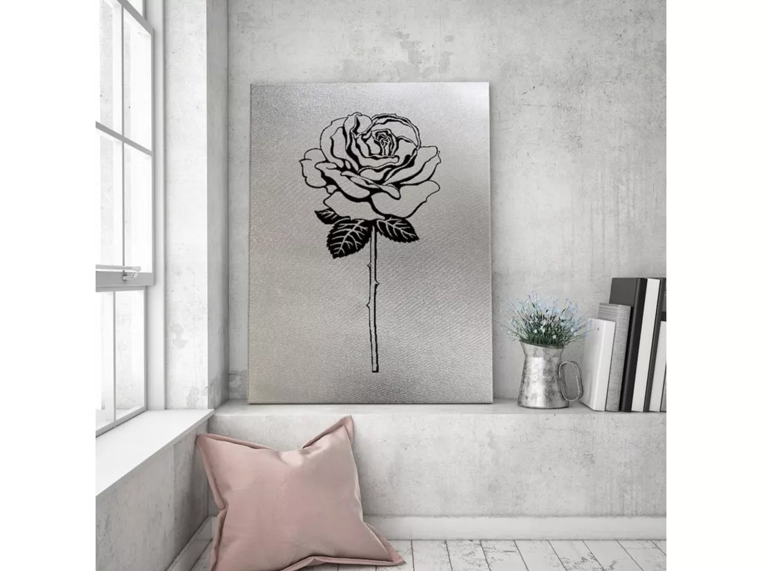 Tableau rose dessinée 1 - 80 x 120 cm