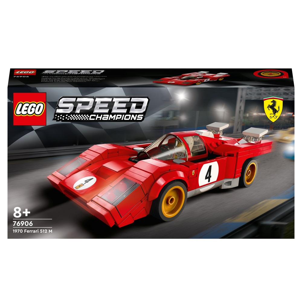 LEGO Speed Champions 76906 Ferrari 512 M Sportwagen-Spielzeug von 1970