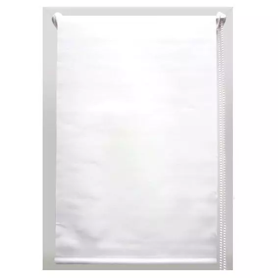 Store enrouleur occultant (90 x H180 cm) Uni Blanc