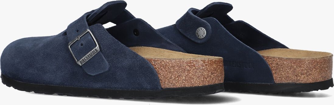 blauwe birkenstock instappers boston  bs