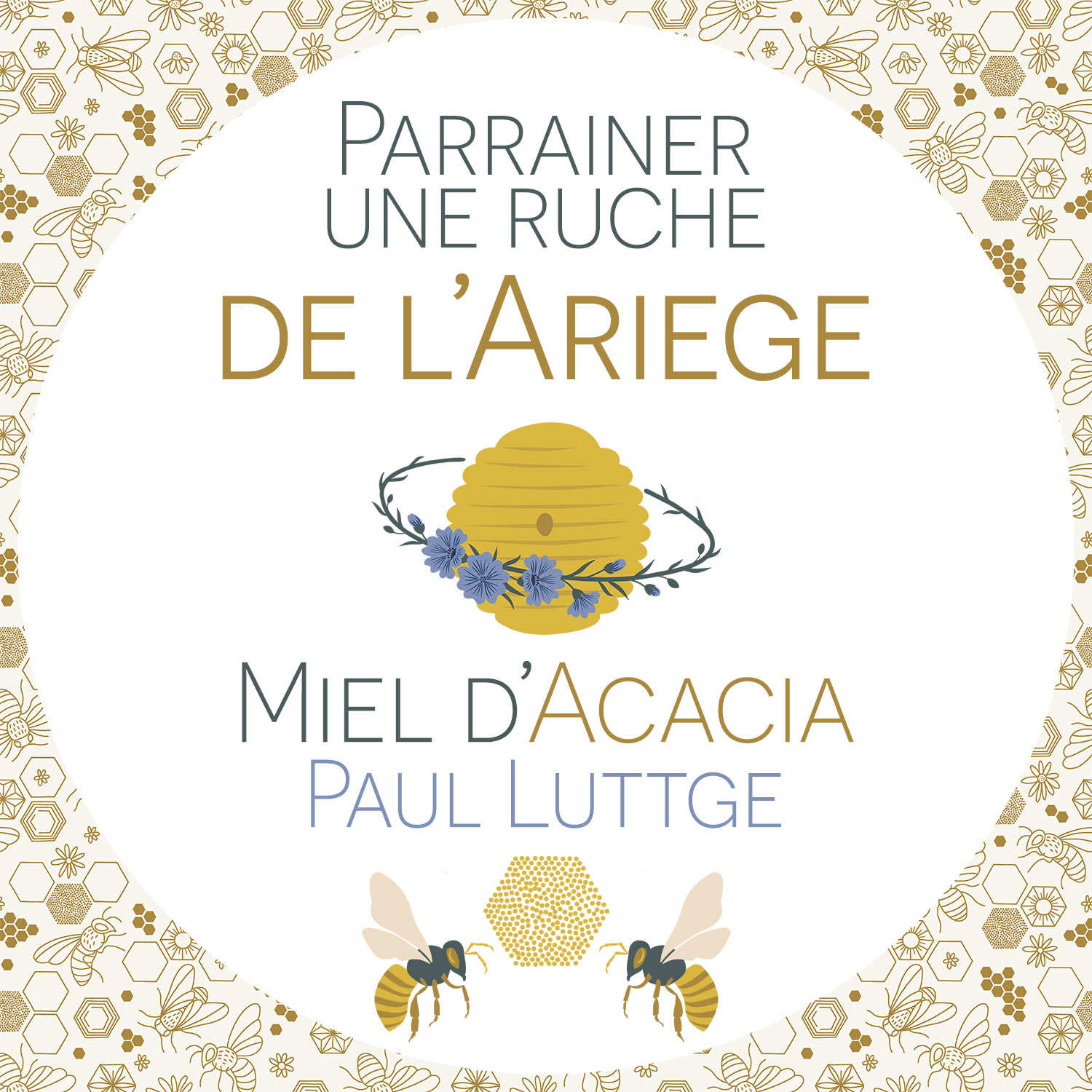 Parrainer une ruche en Ariège : Miel d'Acacia - Récolte 2024