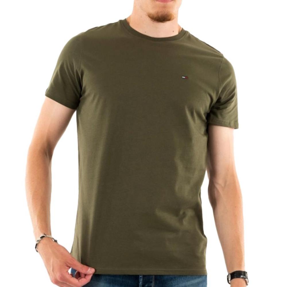 Tommy Hilfiger T-shirt Kaki Homme Tommy Hilfiger Jersey